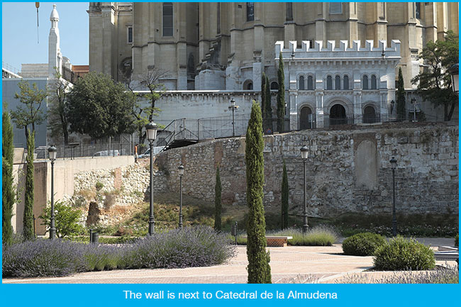 The Muslim city wall of Madrid