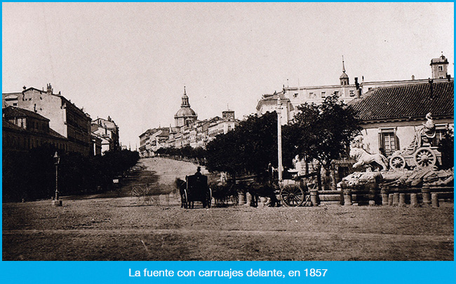 El pasado de la Plaza de Cibeles