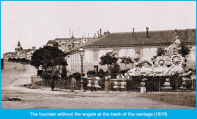 What Plaza de Cibeles was like decades ago