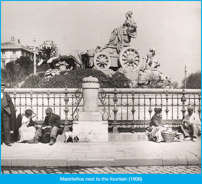 What Plaza de Cibeles was like decades ago