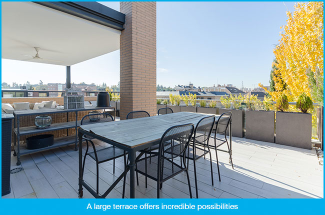 The importance of having a terrace