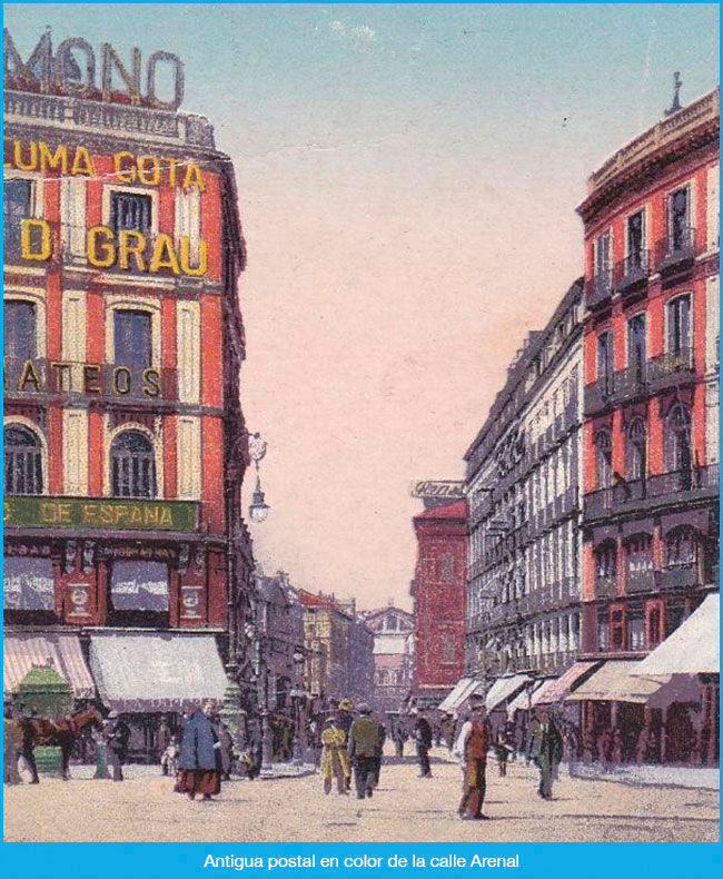 La calle Arenal de Madrid hace décadas