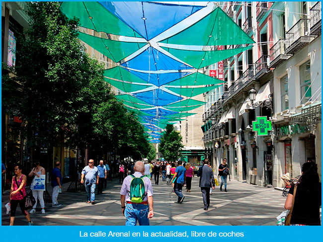 La calle Arenal de Madrid hace décadas