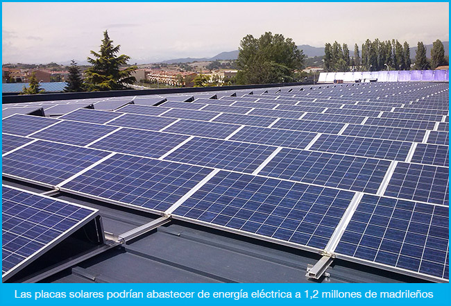 Madrid con placas solares