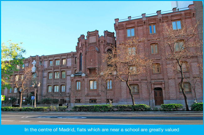 Having a school nearby makes property rise in value