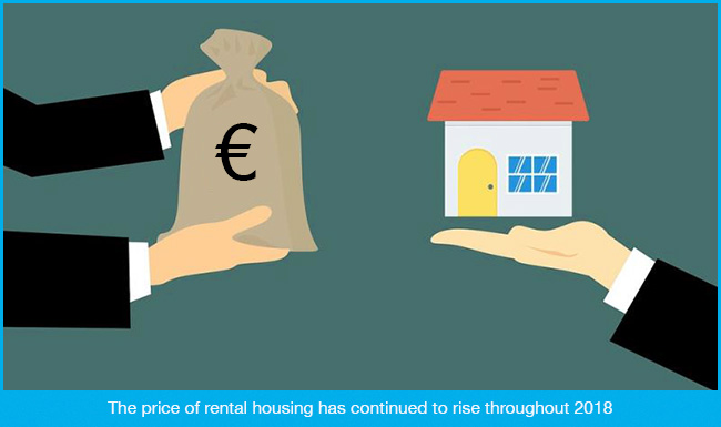 The price of rental housing keeps rising
