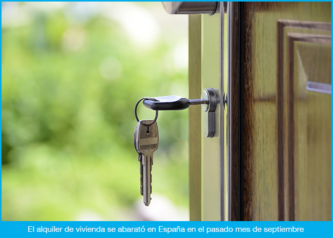 El alquiler de vivienda se abarata