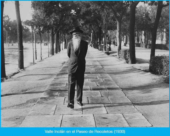 El Paseo de Recoletos en blanco y negro