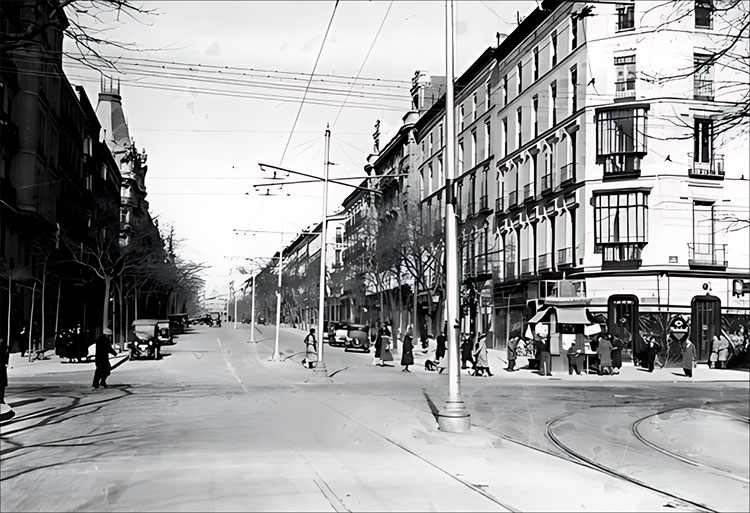 La calle Goya a través del tiempo
